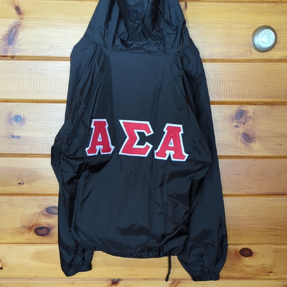 Charles River Apparel Black Alpha Sigma Alpha Jacket
